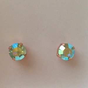 Iridescent Chrysolite Crystal Earrings